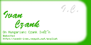 ivan czank business card